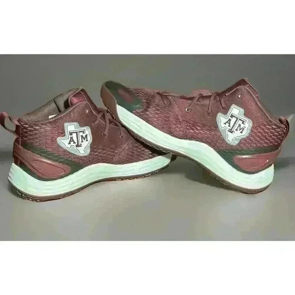Texas A&M Team Issue Shoes Aggie Basketball Adidas Exhibit‎ A Mid Unreleased M14 - Picture 1 of 14